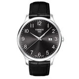 Tissot T Classic Tradition Black Dial Black Leather Strap Watch For Men - T063.610.16.052.00 Buy Now By Tissot