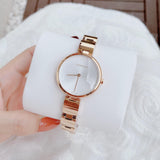 Calvin Klein Wavy White Dial Rose Gold Steel Strap Watch for Women - K9U23646 Buy Now By Calvin Klein