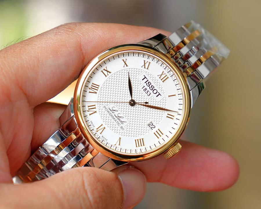 Tissot T Classic Le Locle Powermatic 80 Silver Dial Two Tone Steel Strap Watch For Men - T0064072203301 Buy Now By Tissot