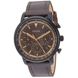 Fossil Goodwin Chronograph Brown Dial Brown Leather Strap Watch for Men - FS5529 Buy Now By Fossil