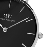 Daniel Wellington Petite Sterling Black Dial Silver Mesh Bracelet Watch For Women - DW00100218 Buy Now By Daniel Wellington
