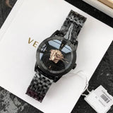 Versace Palazzo Empire Black Dial Black Steel Strap Watch for Men - VERD00518 Buy Now By Versace