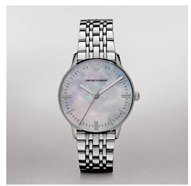 Emporio Armani Classic Quartz Mother of Pearl Dial Silver Steel Strap Watch For Women - AR1602 Buy Now By Emporio Armani