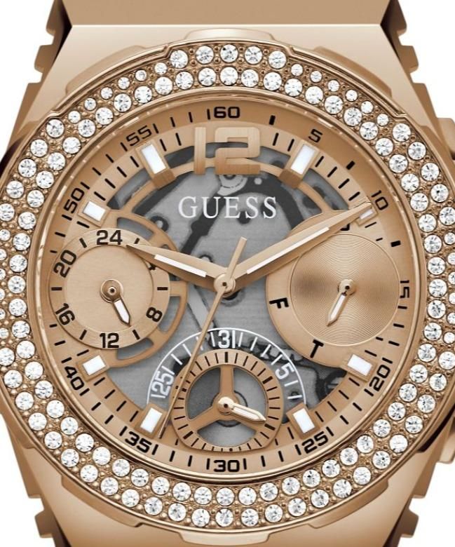 Guess Fusion Chronograph Rose Gold Dial Rose Gold Steel Strap Watch for Women - GW0552L3 Buy Now By Guess
