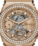 Guess Fusion Chronograph Rose Gold Dial Rose Gold Steel Strap Watch for Women - GW0552L3 Buy Now By Guess