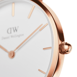 Daniel Wellington Petite St Mawes White Dial Brown Leather Strap Watch For Women - DW00100175 Buy Now By Daniel Wellington