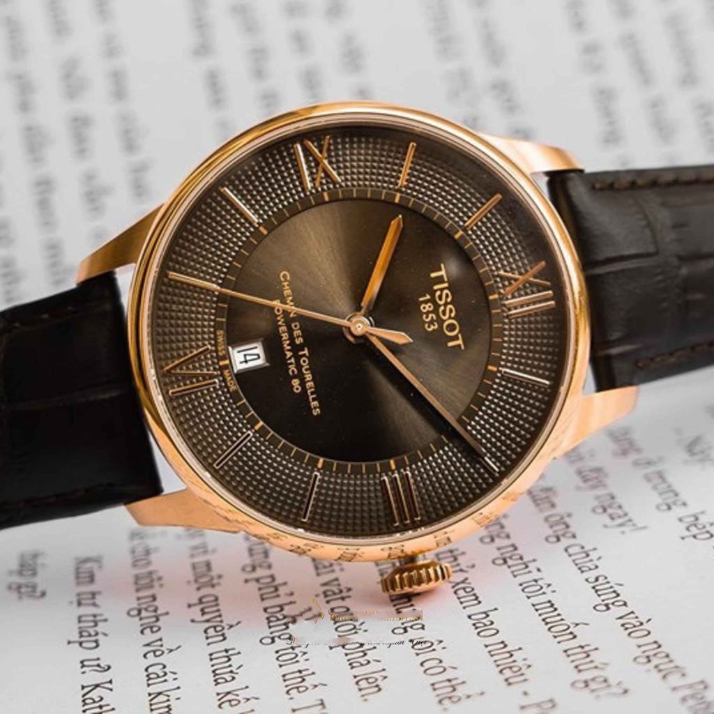 Tissot Chemin des Tourelles Powermatic 80 Brown Dial Brown Leather Strap Watch for Men - T099.407.36.448.00 Buy Now By Tissot