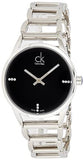Calvin Klein Stately Black Dial Silver Steel Strap Watch for Women - K3G2312S Buy Now By Calvin Klein