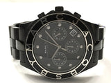 Marc Jacobs Blade Chronograph Black Dial Black Steel Strap Watch for Women - MBM3083 Buy Now By Marc Jacobs