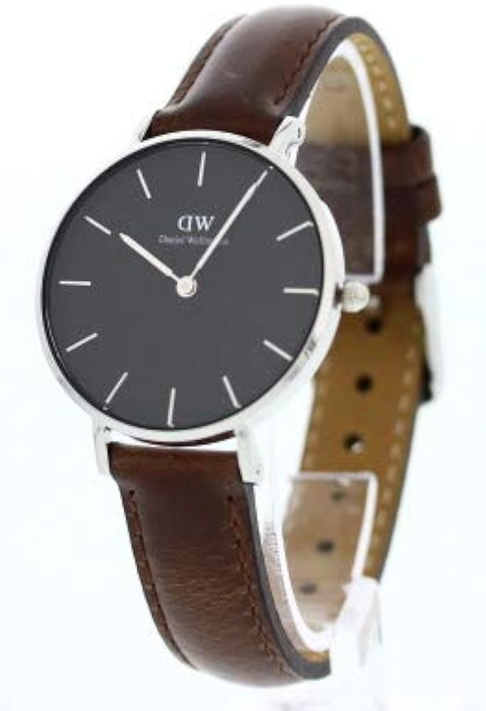 Daniel Wellington Classic Petite Bristol Black Dial Brown Leather Strap Watch For Women - DW00100177 Buy Now By Daniel Wellington