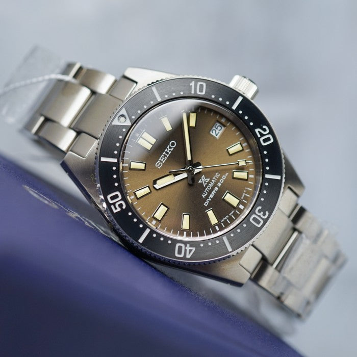 Seiko Prospex 55th Anniversary Edition Brown Dial Silver Steel Strap Watch For Men - SPB145J1 Buy Now By Seiko