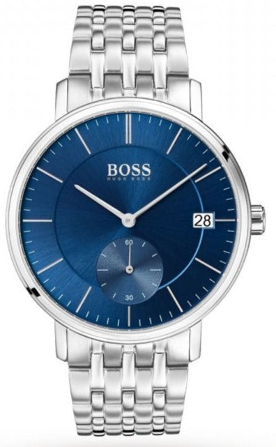 Hugo Boss Corporal Blue Dial Silver Steel Strap Watch for Men - 1513642 Buy Now By Hugo Boss