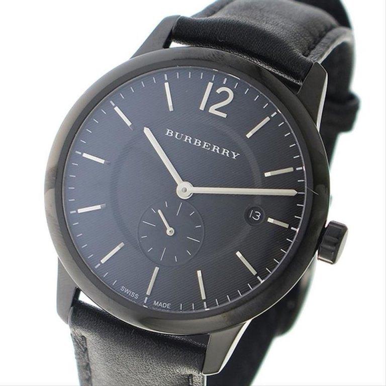 Burberry The Classic Black Dial Black Leather Strap Watch for Men - BU10003 Buy Now By Burberry