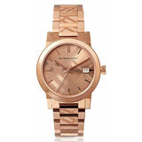 Burberry The City Rose Gold Dial Rose Gold Steel Strap Watch for Women - BU9146 Buy Now By Burberry