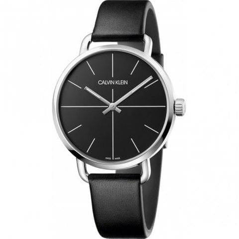 Calvin Klein Evan Black Dial Black Leather Strap Watch for Men - K7B211CZ Buy Now By Calvin Klein