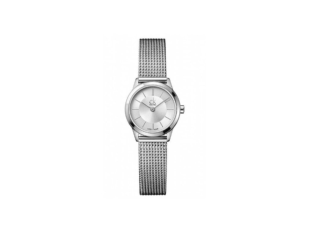 Calvin Klein Minimal White Dial Silver Mesh Bracelet Watch for Women - K3M23126 Buy Now By Calvin Klein