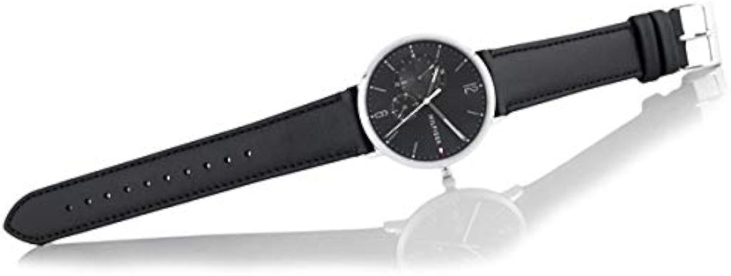 Tommy Hilfiger Brooklyn Black Dial Black Leather Strap Watch for Men - 1791509 Buy Now By Tommy Hilfiger
