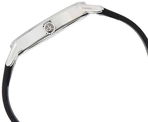 Calvin Klein Minimal Black Dial Black Leather Strap Watch for Women - K3M231C4 Buy Now By Calvin Klein