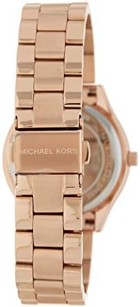 Michael Kors Mini Slim Runway Rose Gold Dial Rose Gold Steel Strap Watch For Women - MK3457 Buy Now By Michael Kors