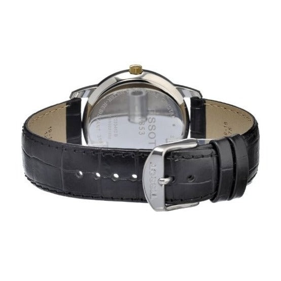 Tissot T Classic Dream Black Dial Black Leather Strap Watch for Men - T033.410.26.053.01 Buy Now By Tissot