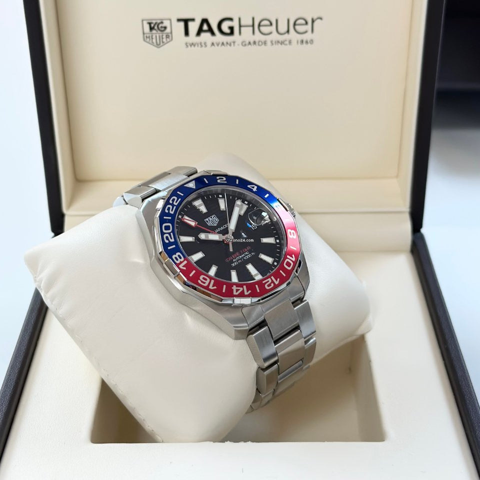 Tag Heuer Aquaracer Pepsi Black Dial Watch for Men - WAY201F.BA0927