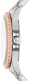 Michael Kors Everest Three Hand Rose Gold Dial Two Tone Steel Strap Watch For Women - MK7402 Buy Now By Michael Kors