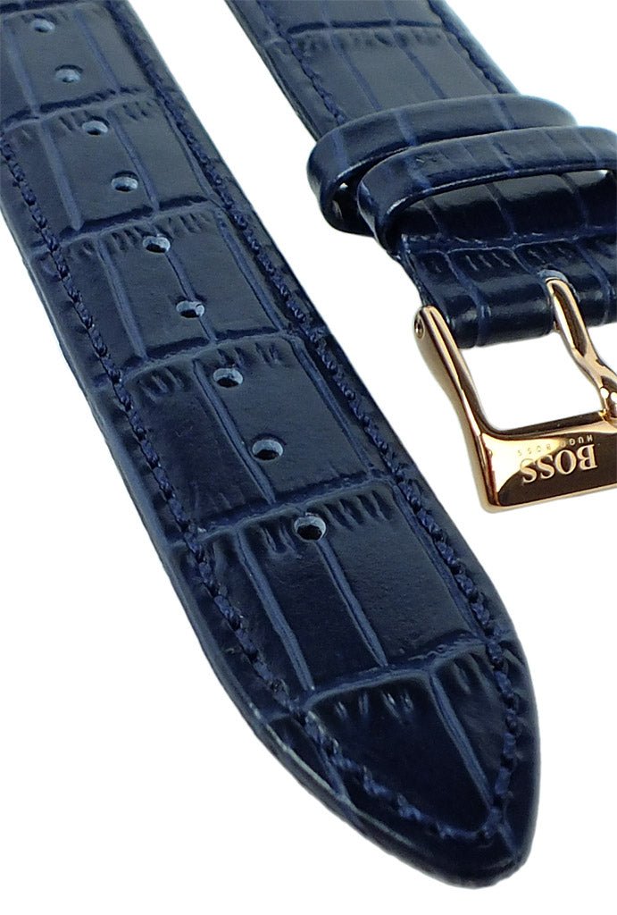 Hugo Boss Jackson Blue Dial Black Leather Strap Watch for Men - 1513371 Buy Now By Hugo Boss