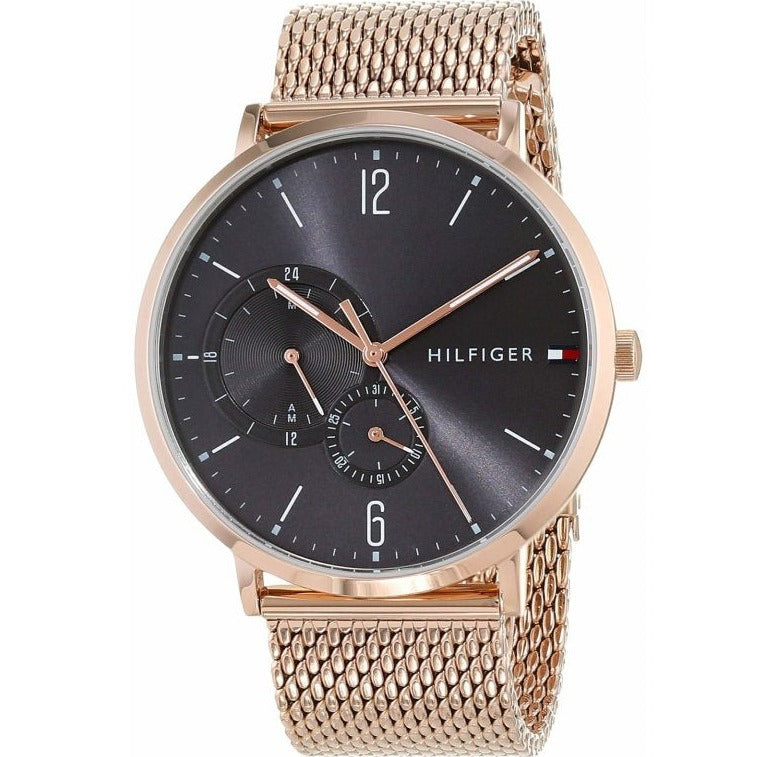 Tommy Hilfiger Brooklyn Grey Dial Gold Mesh Bracelet Watch for Men - 1791506 Buy Now By Tommy Hilfiger