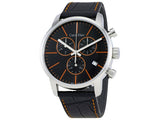 Calvin Klein City Chronograph Black Dial Black Leather Strap Watch for Men - K2G271C1 Buy Now By Calvin Klein