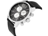 Calvin Klein City Chronograph Black Dial Black Leather Strap Watch for Men - K2G271CX Buy Now By Calvin Klein