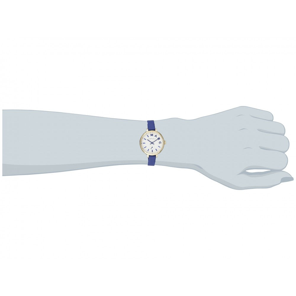 Marc Jacobs Sally White Dial Blue Leather Strap Watch for Women - MBM1354 Buy Now By Marc Jacobs