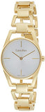 Calvin Klein Dainty White Dial Gold Steel Strap Watch for Women - K7L23546 Buy Now By Calvin Klein
