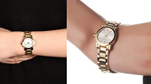Burberry Heritage White Dial Gold Steel Strap Watch for Women - BU9203 Buy Now By Burberry