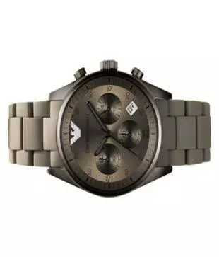 Emporio Armani Sportivo Chronograph Brown Dial Brown Steel Strap Watch For Men - AR5950 Buy Now By Emporio Armani