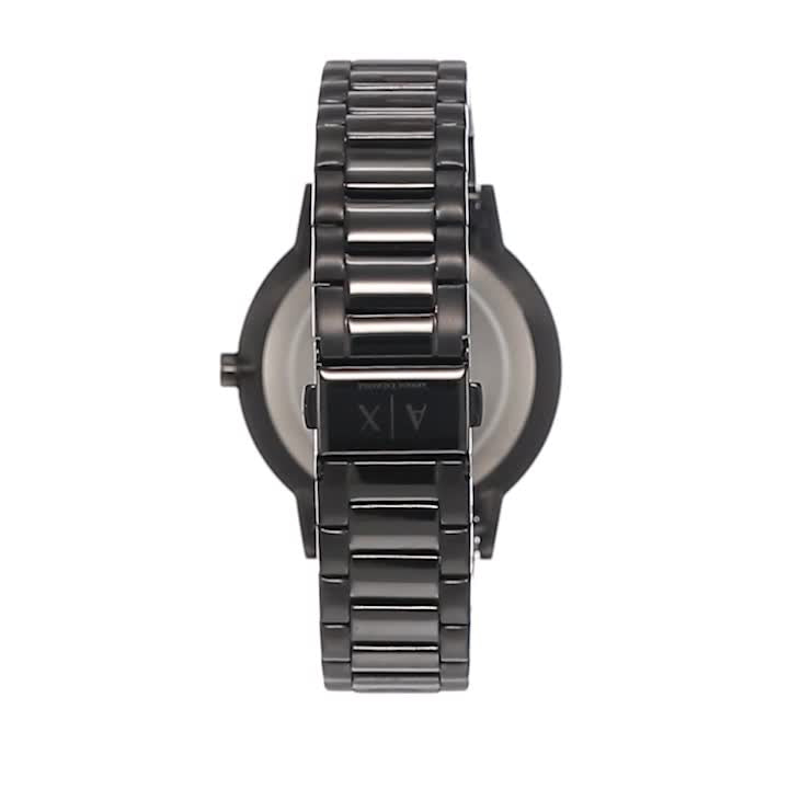 Armani Exchange Cayde Analog Black Dial Black Steel Strap Watch For Men - AX2701 Buy Now By Armani Exchange