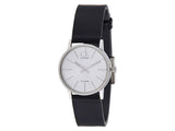 Calvin Klein Post Minimal Silver Dial Black Leather Strap Watch for Men - K7622185 Buy Now By Calvin Klein