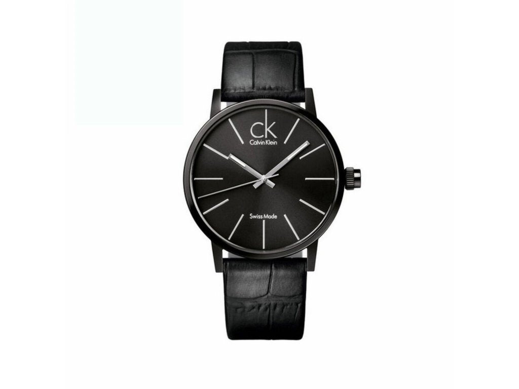 Calvin Klein Black Dial Black Leather Strap Watch for Women - K7622401 Buy Now By Calvin Klein