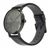Calvin Klein Boost Black Dial Black Leather Strap Watch for Men - K7Y214CL Buy Now By Calvin Klein