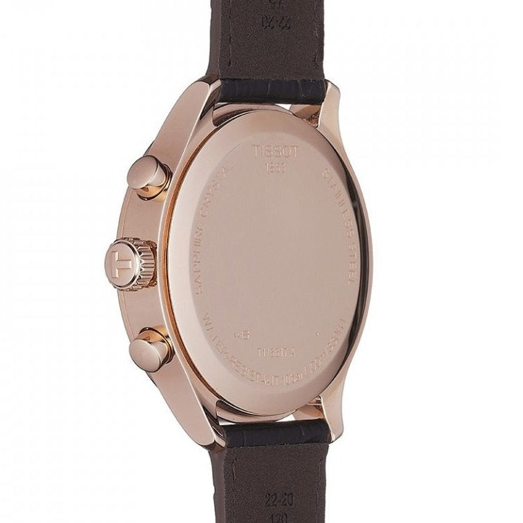 Tissot Chrono XL Classic Silver Dial Brown Leather Strap Watch For Men - T116.617.36.037.00 Buy Now By Tissot