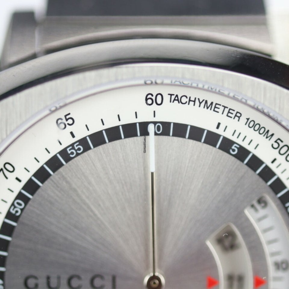 Gucci Grip Collection Quartz Silver Dial Silver Steel Strap Watch For Men - YA157302 Buy Now By Gucci