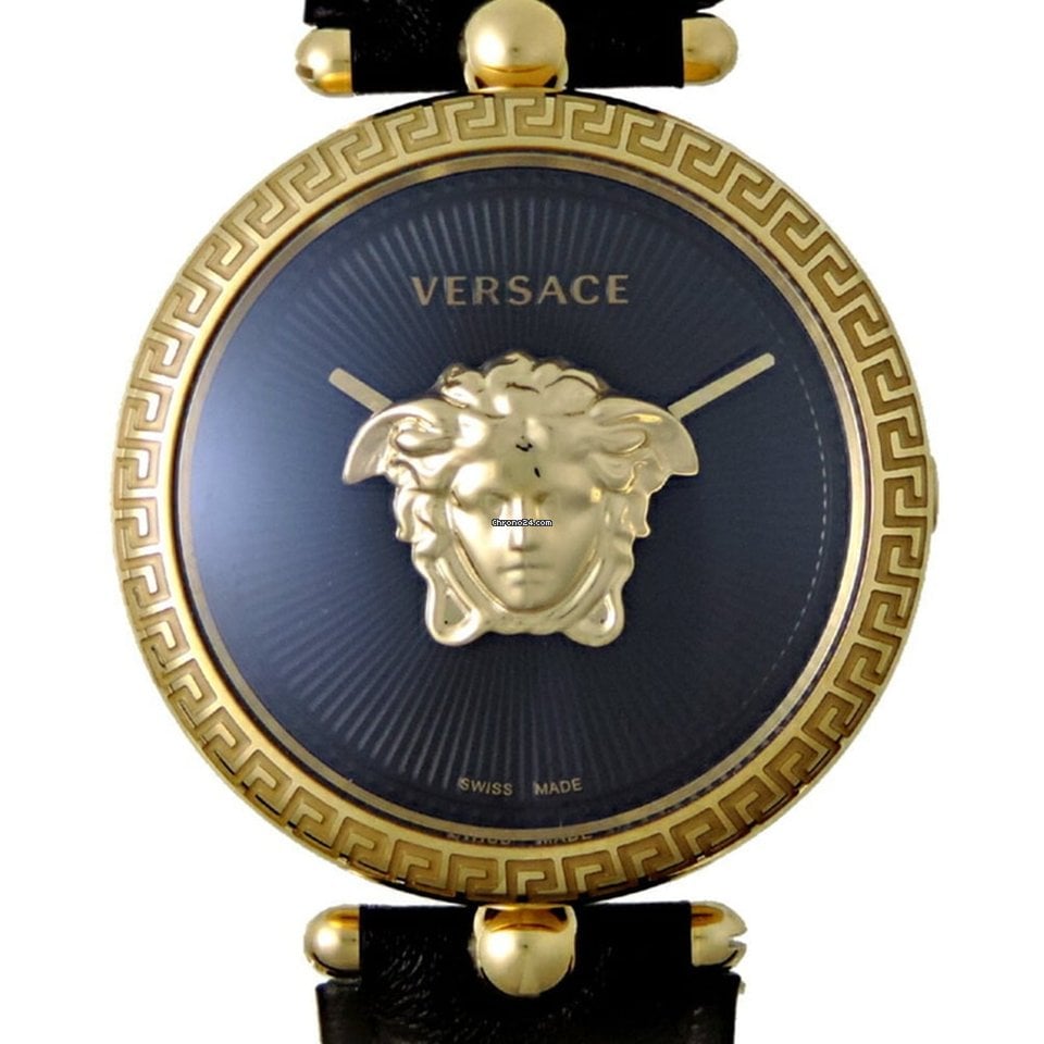Versace Palazzo Empire Black Dial Black Leather Strap Watch for Women - VCO020017 Buy Now By Versace