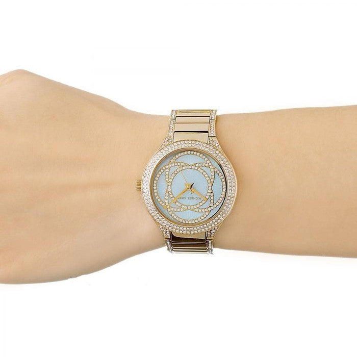 Michael Kors Kerry Mother of Pearl Dial Gold Steel Strap Watch for Women - MK3481 Buy Now By Michael Kors