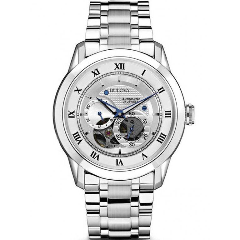 Bulova BVA Series Dual Aperture Silver Dial Silver Steel Strap Watch for Men - 96A118 Buy Now By Bulova