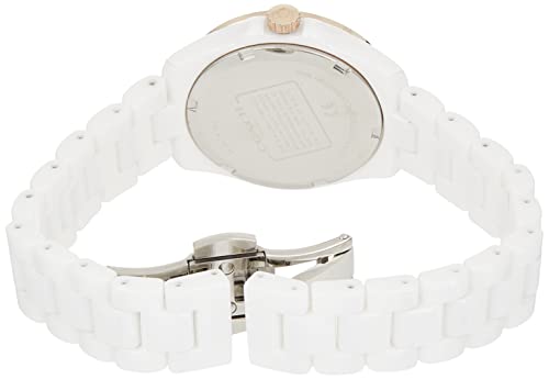 Coach Preston Mother of Pearl White Dial White Steel Strap Watch for Women - 14503662 Buy Now By Coach