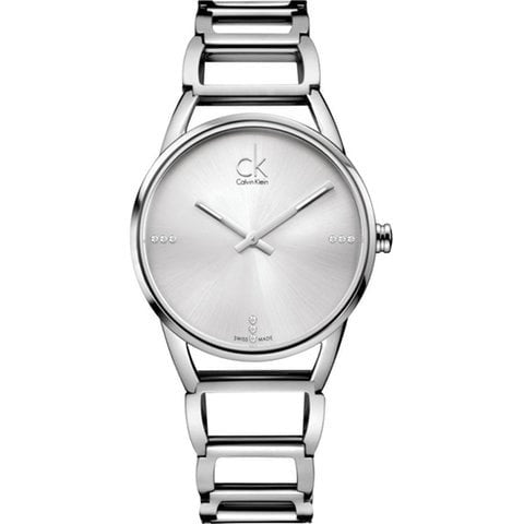 Calvin Klein Stately Silver Dial Silver Steel Strap Watch for Women - K3G2312W Buy Now By Calvin Klein