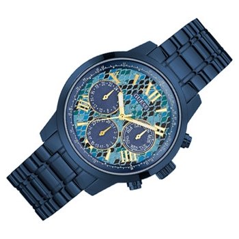 Guess Sunrise Multifunction Blue Dial Blue Steel Strap Watch for Women - W0448L10 Buy Now By Guess