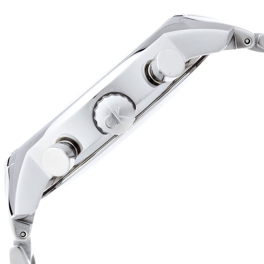 Calvin Klein City Chronograph Black Dial Silver Steel Strap Watch for Men - K2G27143 Buy Now By Calvin Klein