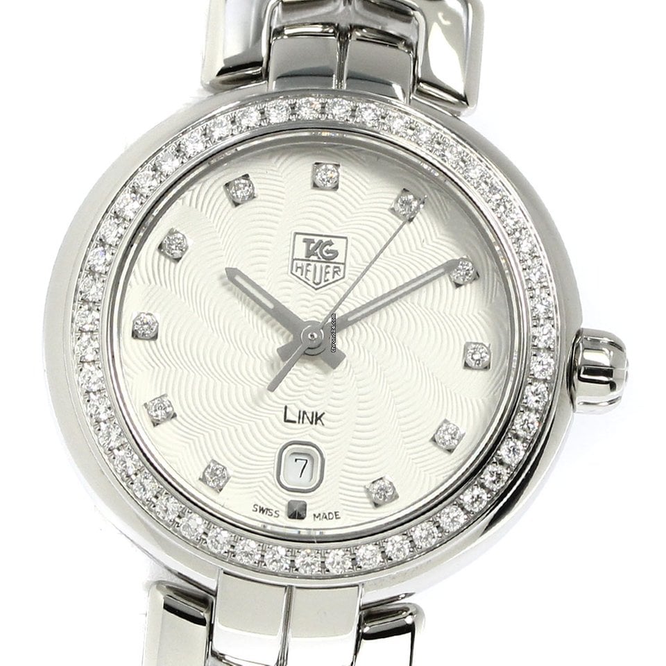 Tag Heuer Link Diamonds Silver Dial Silver Steel Strap Watch for Women - WAT1414.BA0954 Buy Now By Tag Heuer