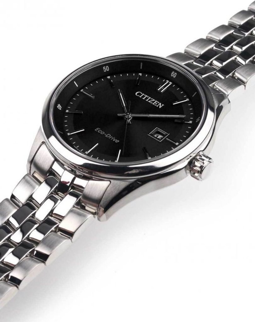 Citizen Eco Drive Black Dial Silver Steel Strap Watch For Men - BM7250-56E Buy Now By Citizen
