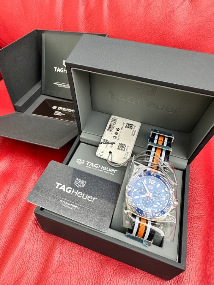 Tag Heuer Formula 1 Quartz Chronograph Blue Dial Two Tone NATO Strap Watch for Men - CAZ1010.FC8196 Buy Now By Tag Heuer